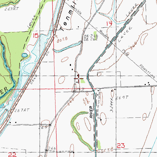 Topographic Map of Pool Church, MO