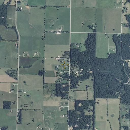 Aerial/Satellite Image of Potter Cemetery, MO