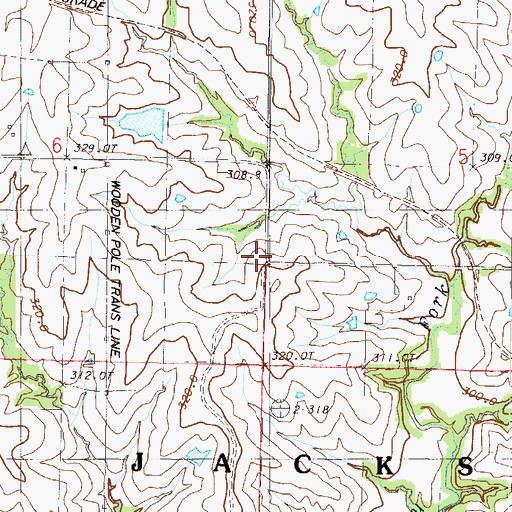 Topographic Map of Prairie Hill School (historical), MO