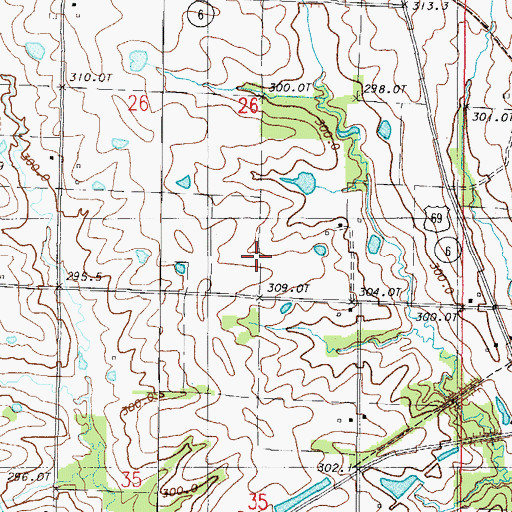 Topographic Map of Prairie Hill School (historical), MO