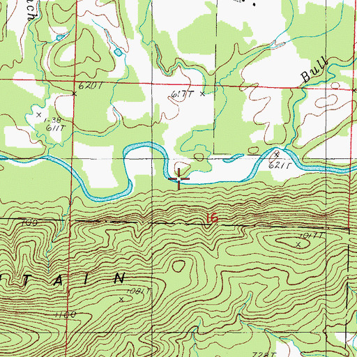 Topographic Map of McNally Creek, AR