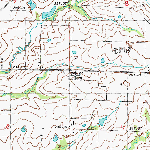 Topographic Map of Prairie Valley Church (historical), MO