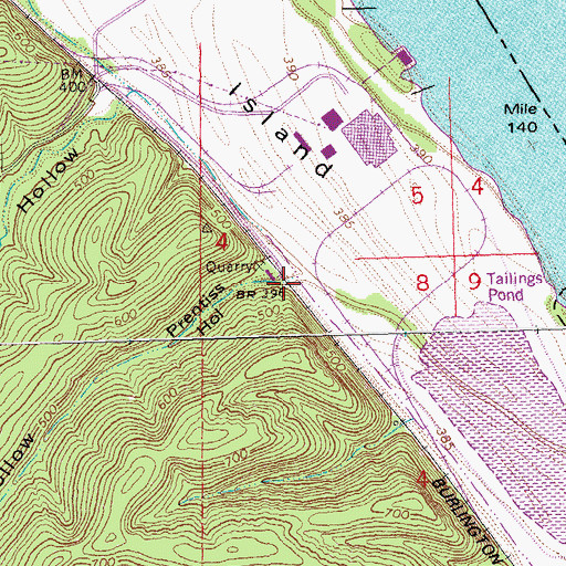 Topographic Map of Prentiss Hollow, MO