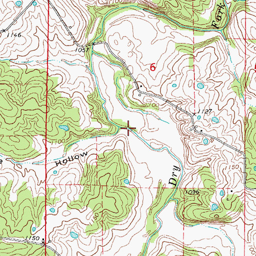 Topographic Map of Price Hollow, MO