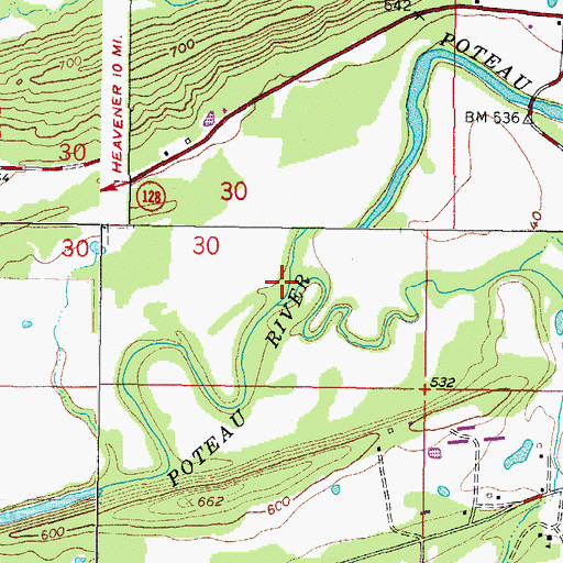 Topographic Map of Loving Creek, AR