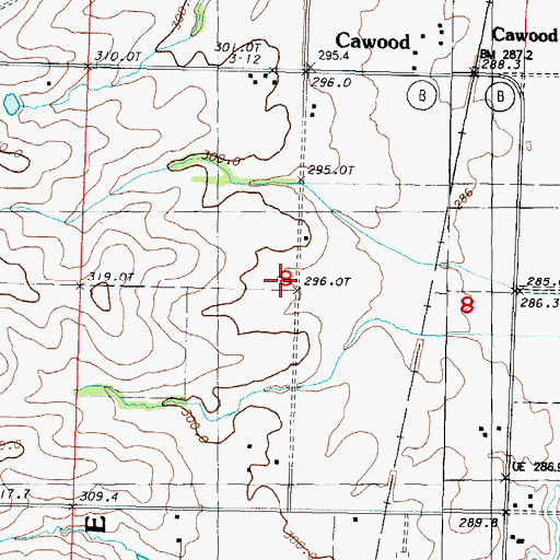 Topographic Map of Radical School (historical), MO
