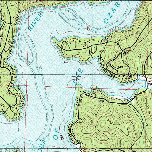 Topographic Map of Rag Hollow, MO