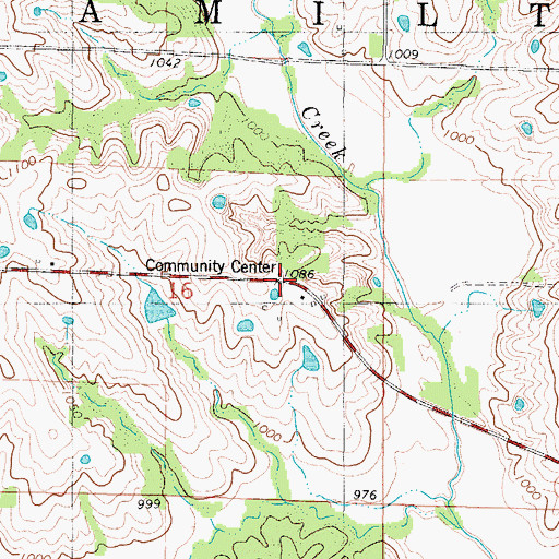 Topographic Map of Ramey School, MO