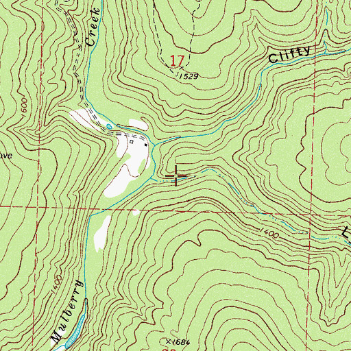 Topographic Map of Lynn Hollow, AR