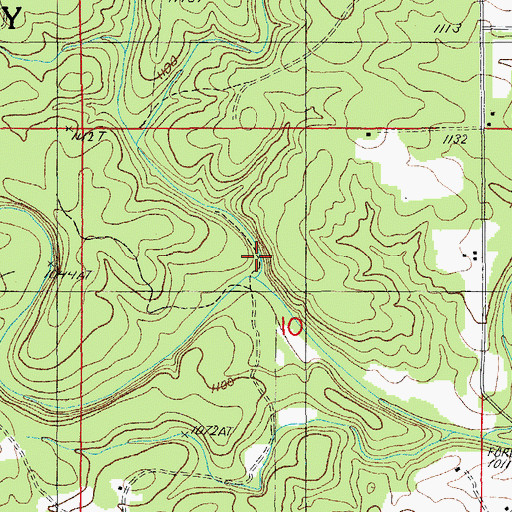 Topographic Map of Robbins Hollow, MO