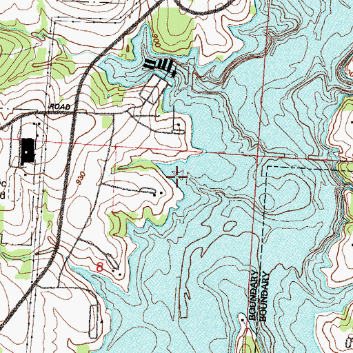 Topographic Map of Rockford School, MO