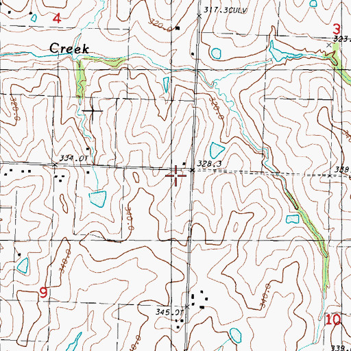 Topographic Map of Rockford School (historical), MO