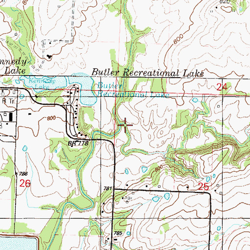 Topographic Map of Root Branch, MO