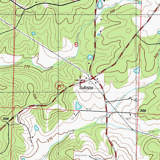 Topographic Map of Ross School (historical), MO