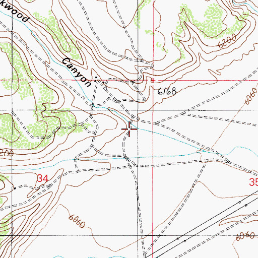 Topographic Map of Lockwood Canyon, AZ