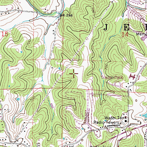 Topographic Map of SSM Health Saint Mary's Hospital - Jefferson City, MO