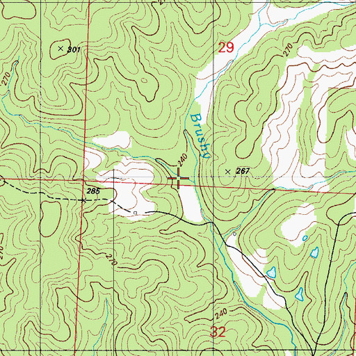 Topographic Map of Sam Allen Hollow, MO