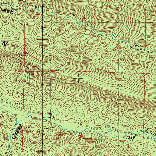 Topographic Map of McKinley Mountain, AR