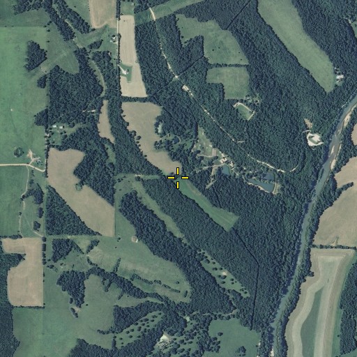 Aerial/Satellite Image of Schlight Cemetery, MO