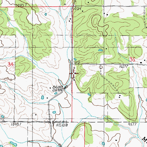 Topographic Map of Schneider School, MO
