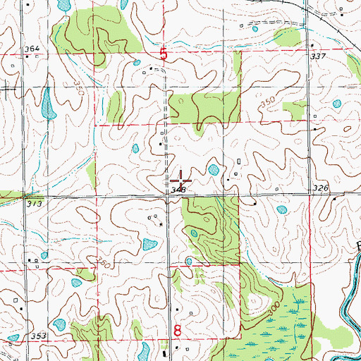 Topographic Map of Sewell School (historical), MO