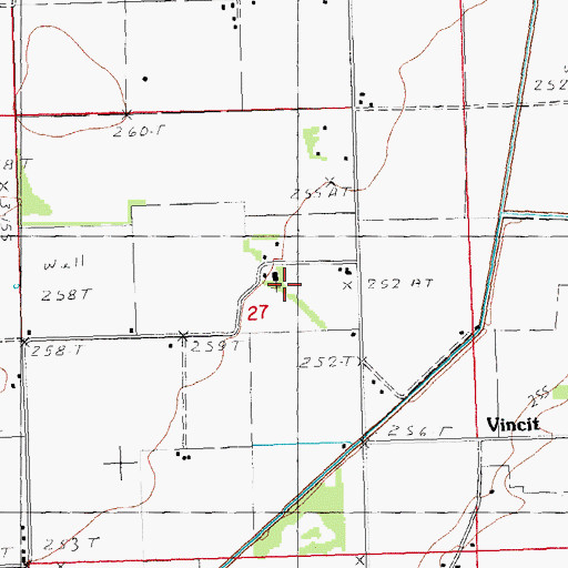 Topographic Map of Shady Grove Church, MO