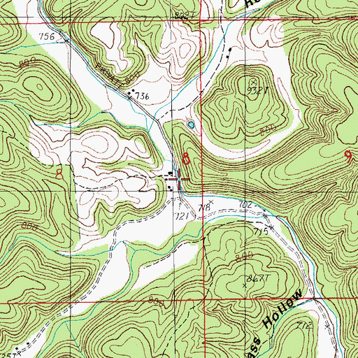 Topographic Map of Sherwood Reese Ranch, MO