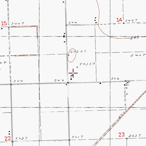 Topographic Map of Shields Church, MO