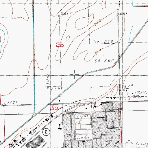 Topographic Map of Shipley Slough, MO
