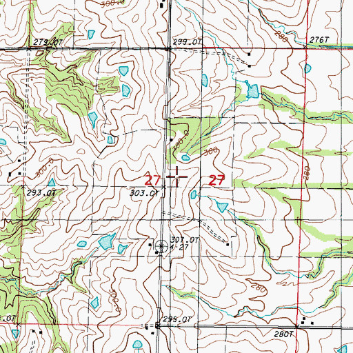 Topographic Map of Shockley School, MO