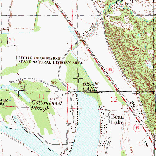 Topographic Map of Short Creek, MO