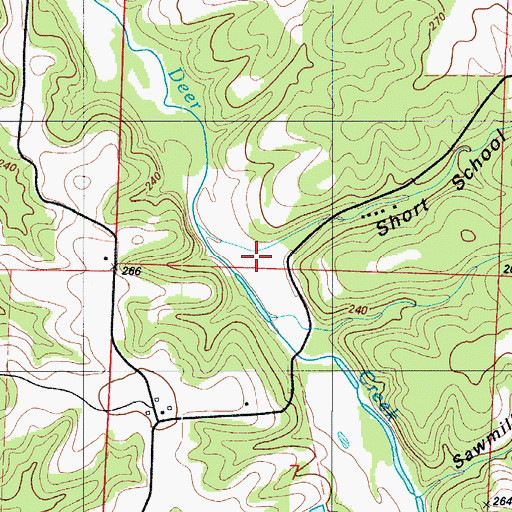 Topographic Map of Short School Hollow, MO