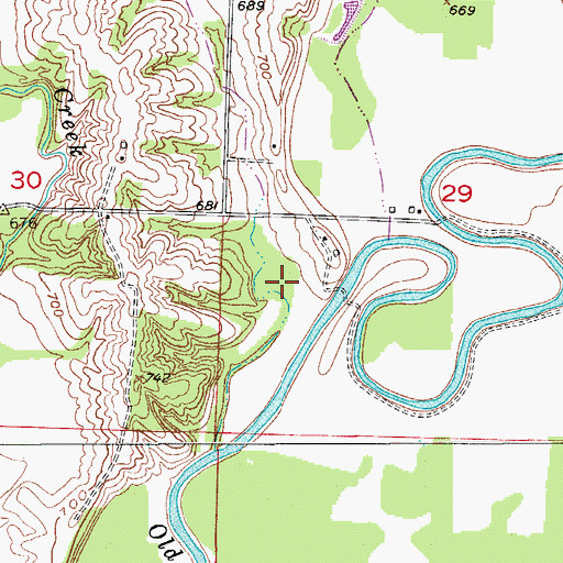 Topographic Map of Sleepy Hollow, MO