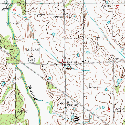 Topographic Map of Smith Campbell School (historical), MO