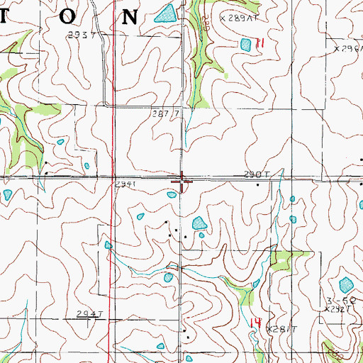 Topographic Map of Smith School (historical), MO