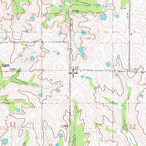 Topographic Map of Smith School (historical), MO