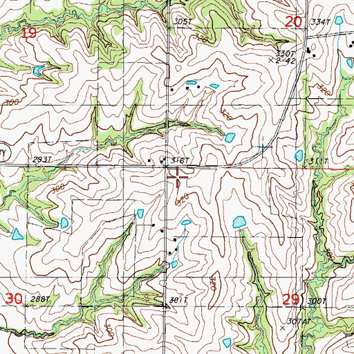 Topographic Map of Smithton School (historical), MO