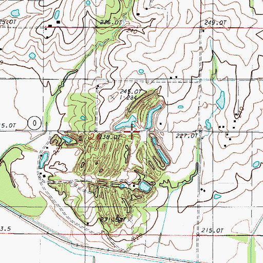 Topographic Map of Sneed School (historical), MO
