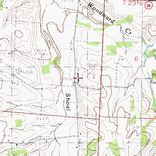 Topographic Map of Solid Rock Church, MO