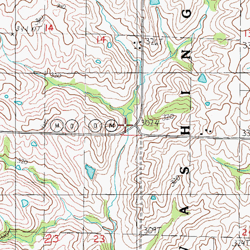 Topographic Map of Solomon School (historical), MO