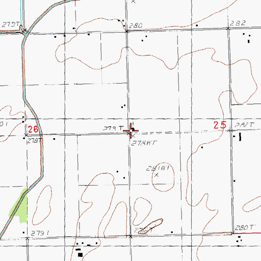 Topographic Map of South Canaan Church, MO