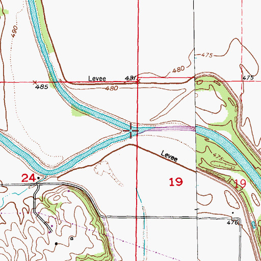 Topographic Map of South Fabius River, MO