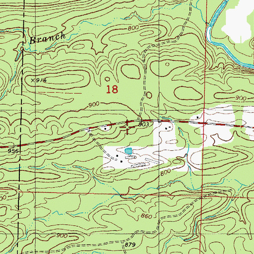Topographic Map of Miller School, AR