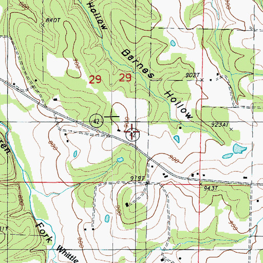 Topographic Map of Spearman School, MO