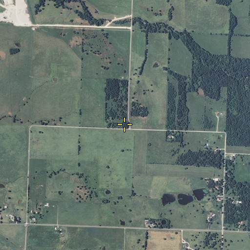 Aerial/Satellite Image of Spencer Cemetery, MO