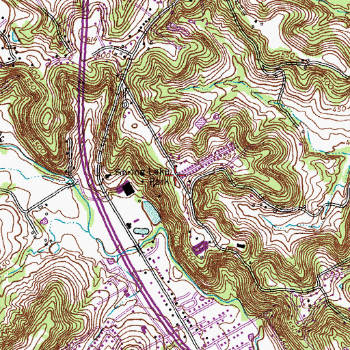 Topographic Map of Spring Lake Park, MO