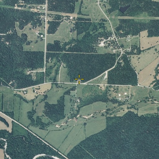 Aerial/Satellite Image of Spring Valley Church, MO