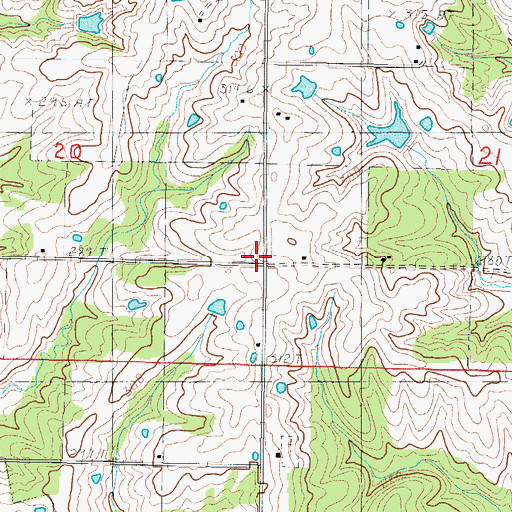Topographic Map of Star School, MO