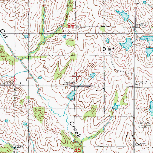 Topographic Map of Stephen School, MO