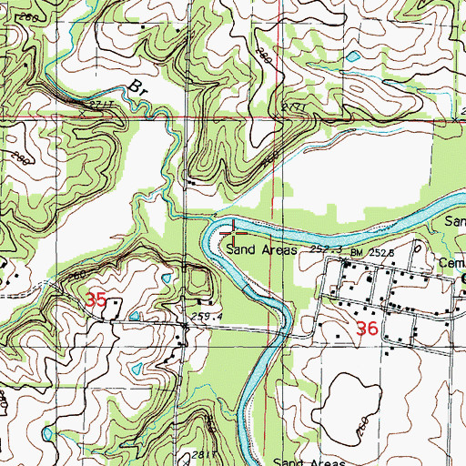Topographic Map of Stillhouse Branch, MO